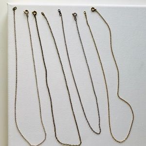 Four Assorted Necklace Chains